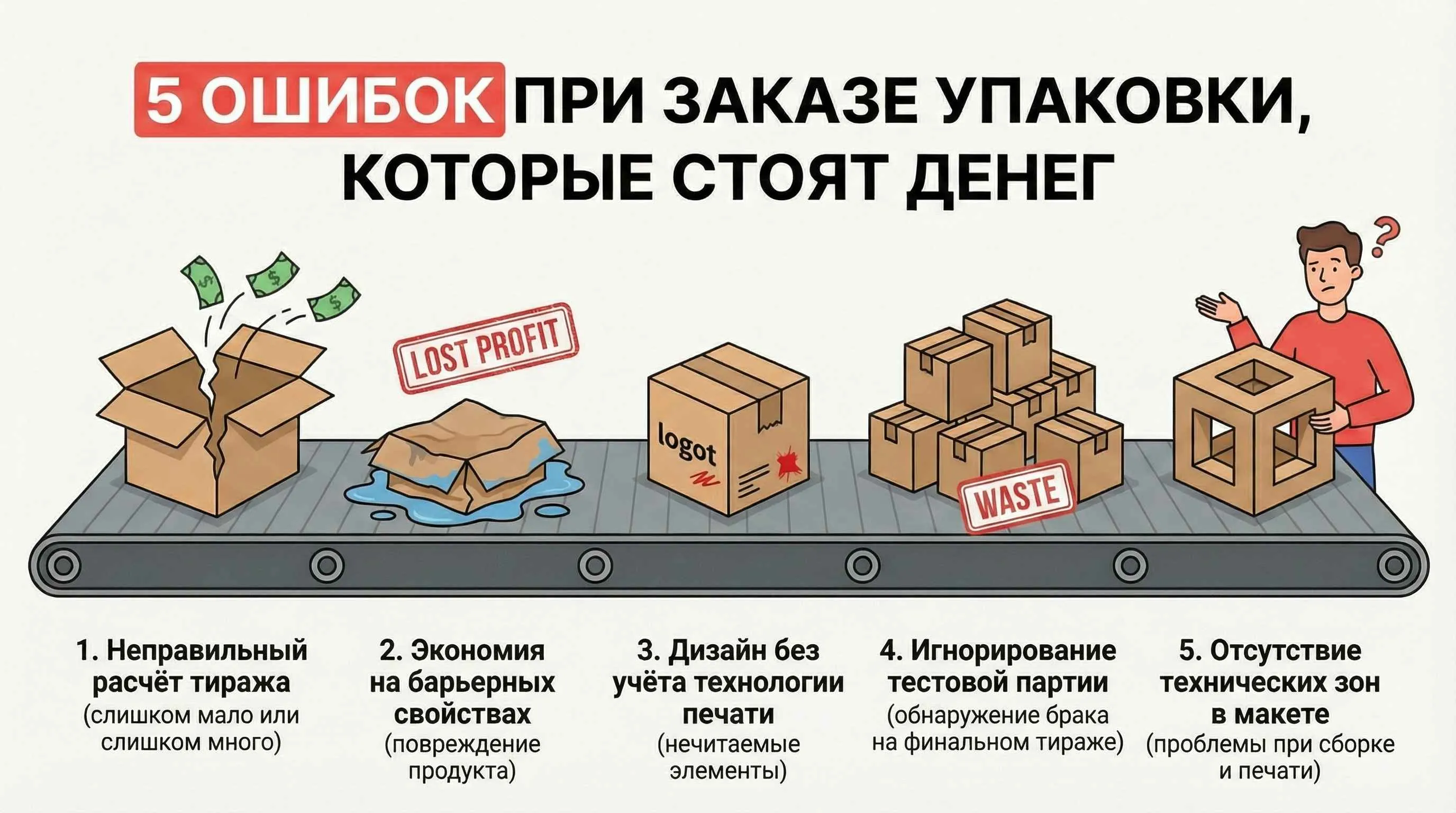 5 ошибок при заказе упаковки, которые стоят денег